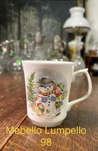 Świąteczny Angielski kubek porcelanowy kawa kakao dekoracja 98