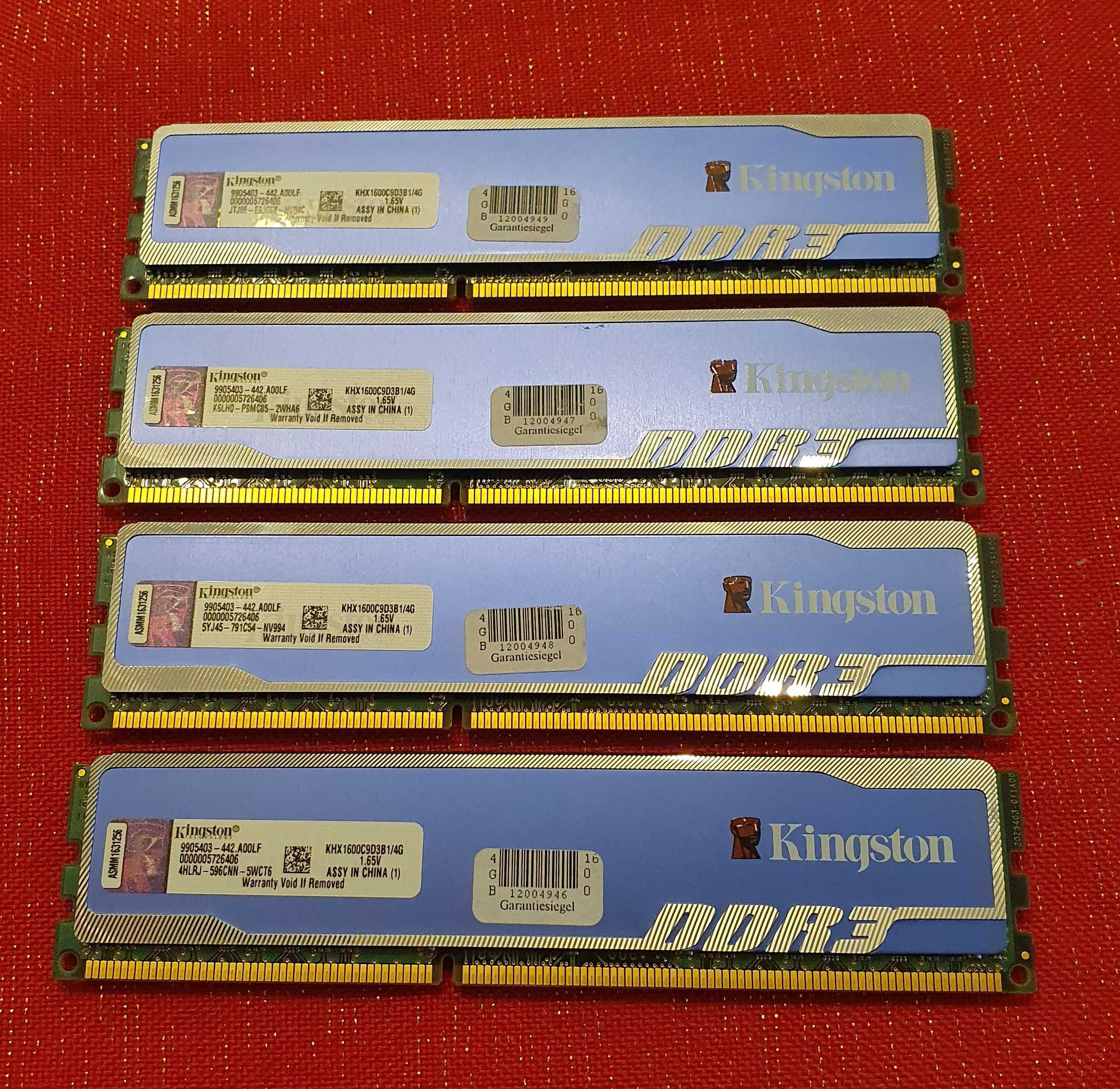 Pamięć KINGSTON DDR3 Hyper blu 16GB
