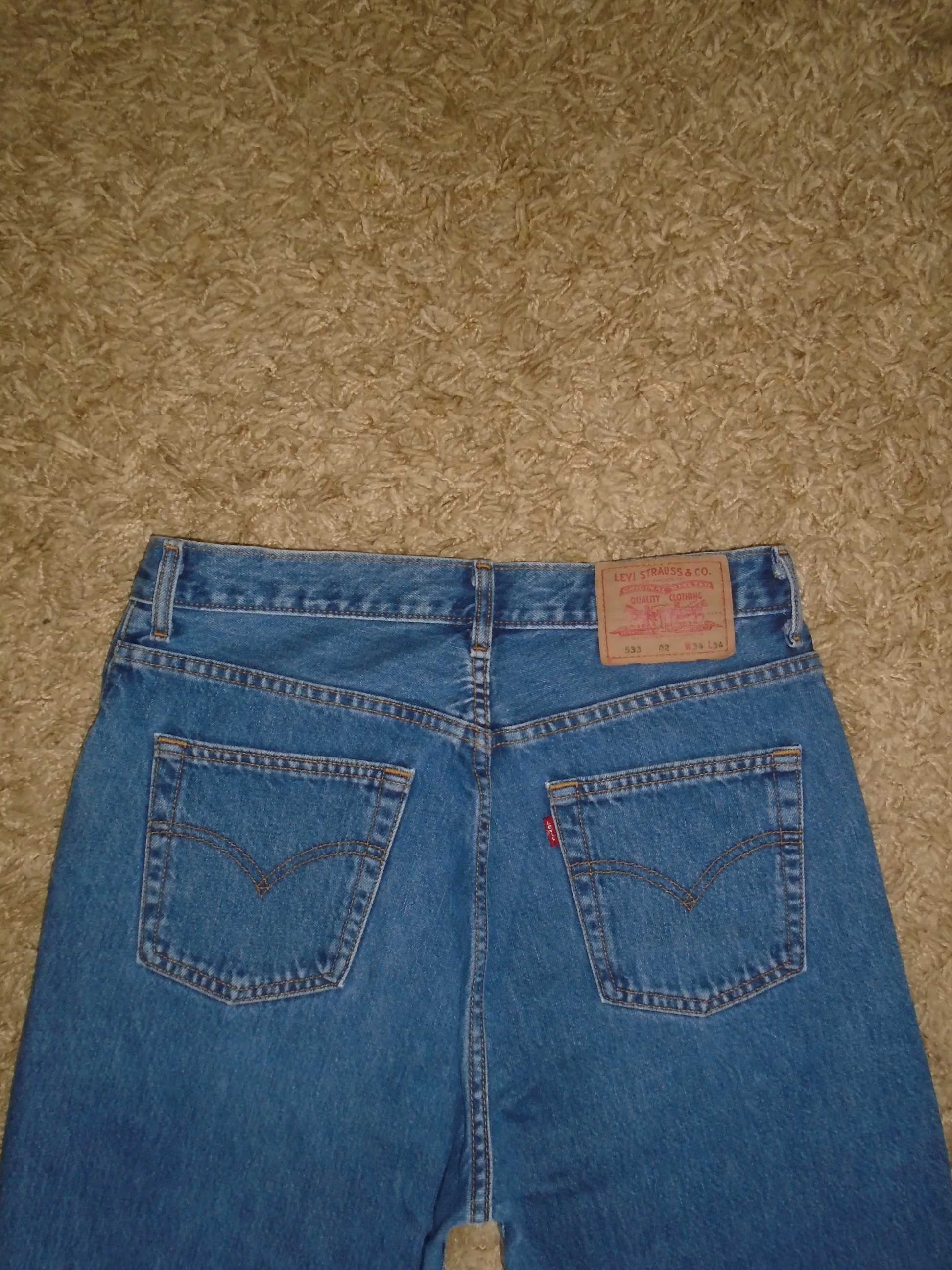 Джинсы Levis 533 USA W34-32 L34 винтаж