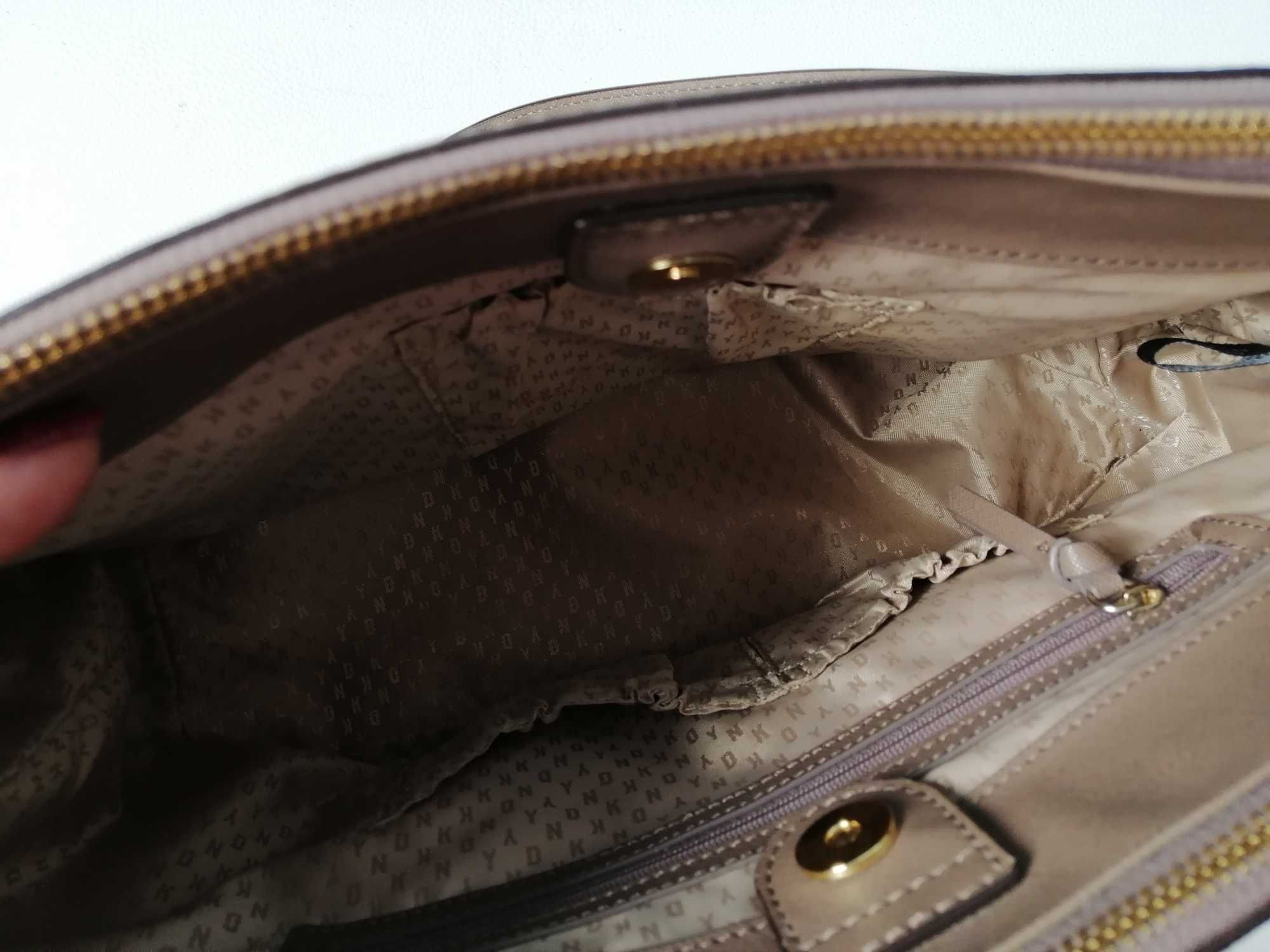 Брендовая новая кожаная сумка-шоппер DKNY оригинал
