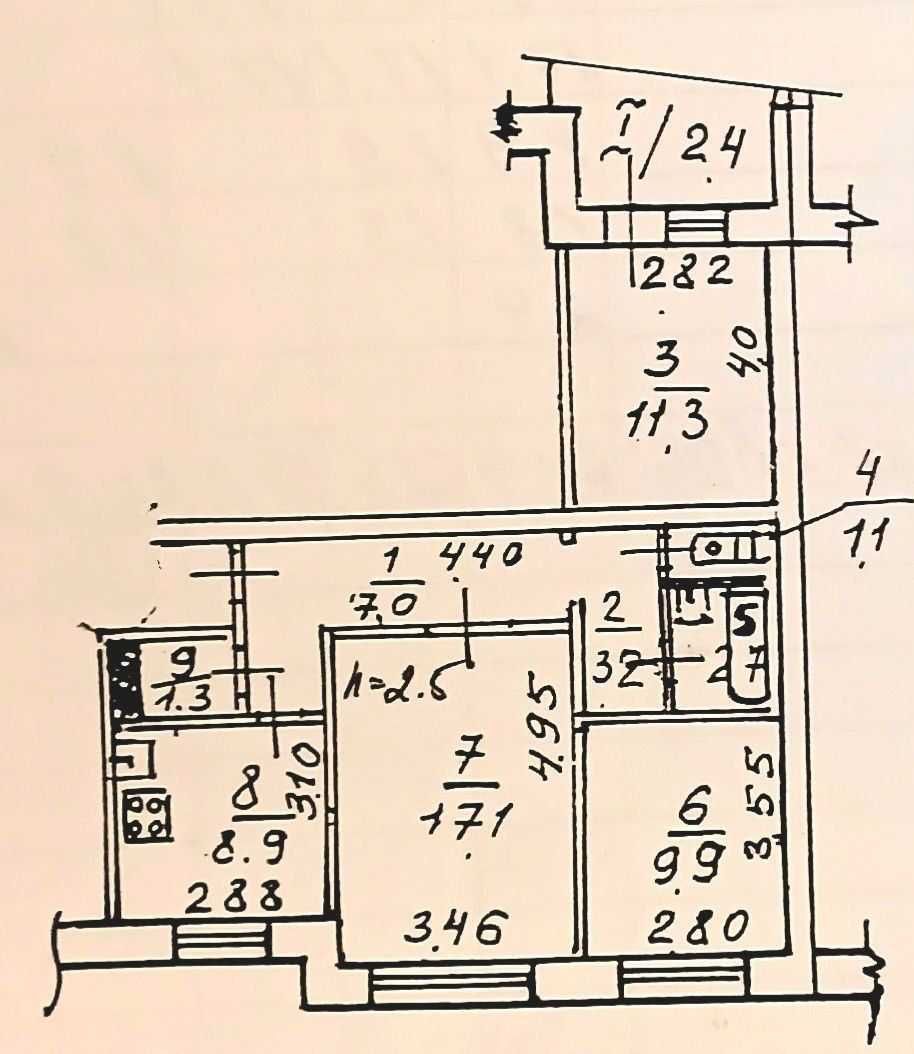 Продам 3 комн квартиру 65 м2 ЖМ Сокол-1