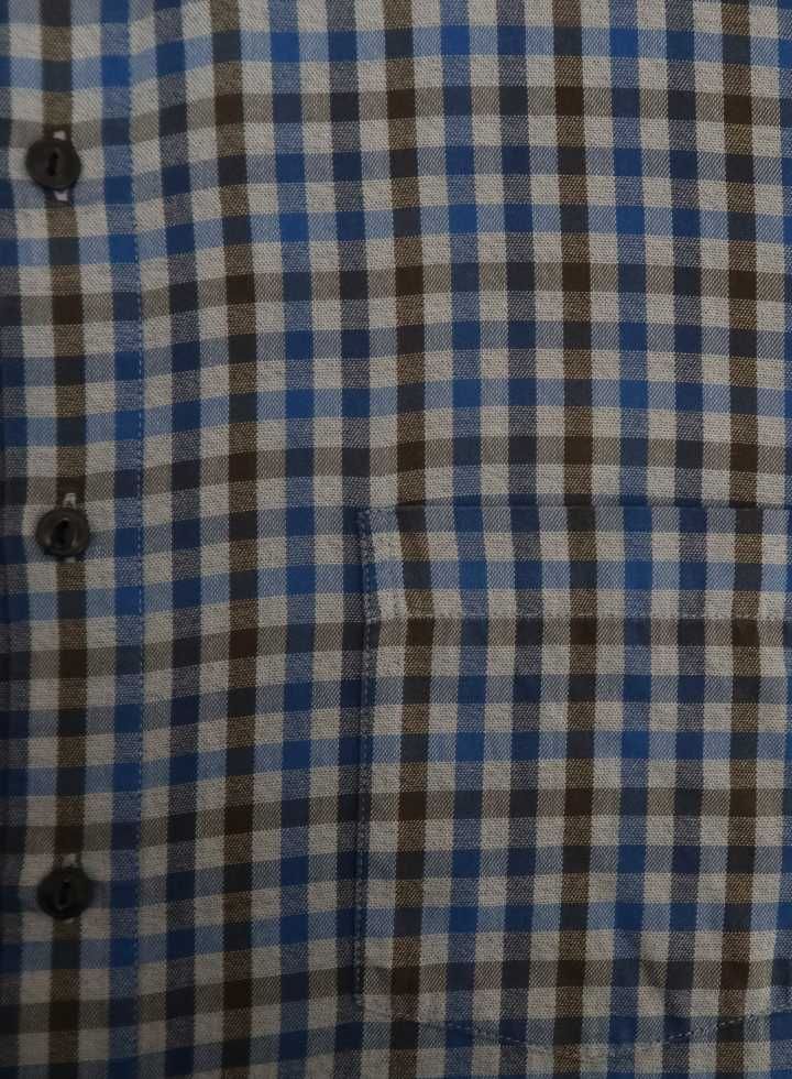 Redmond koszula męska w kratkę Rozmiar 4XL 49/50 casual 100% bawełna
