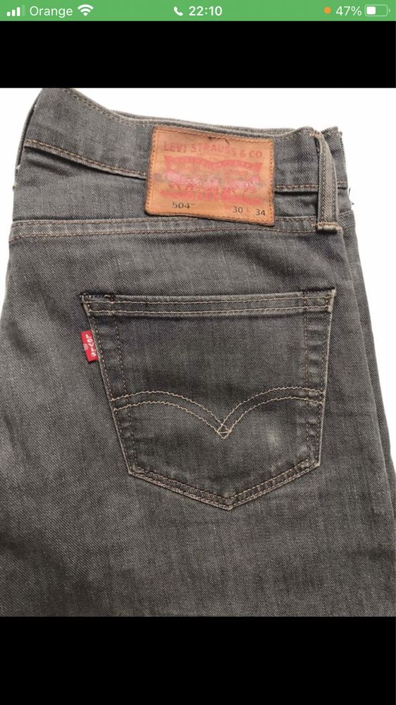 Dżinsy Levis mod  504 rozm 30/34