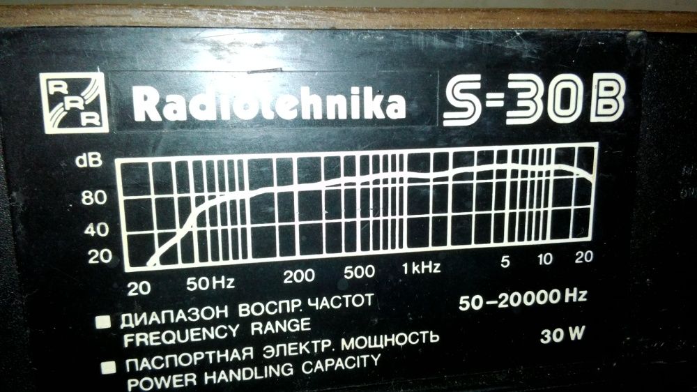 акустические колонки радиотехника S 30 B