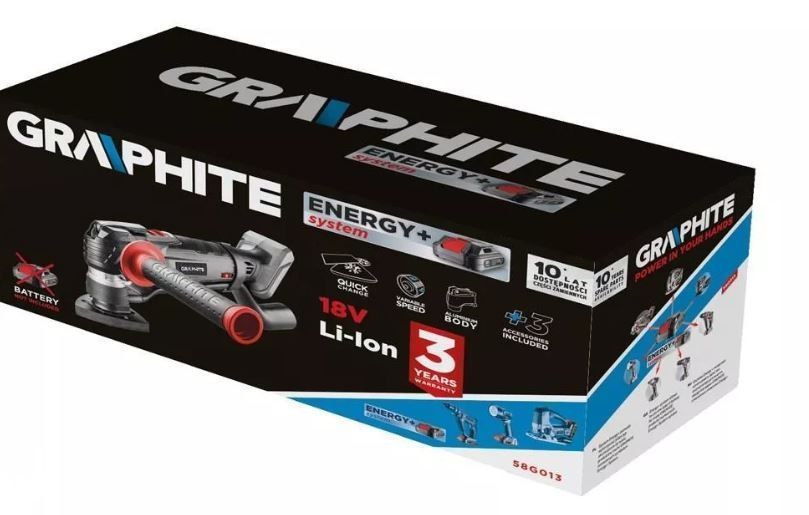 Urządzenie Wielofunkcyjne Akumulatorowe Energy+ 18V Bez Aku. Graphite