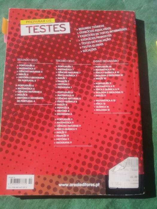 Livro de testes matemática