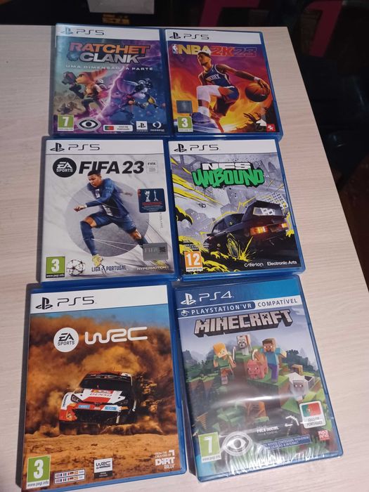 Jogos ps5 e jogos ps4