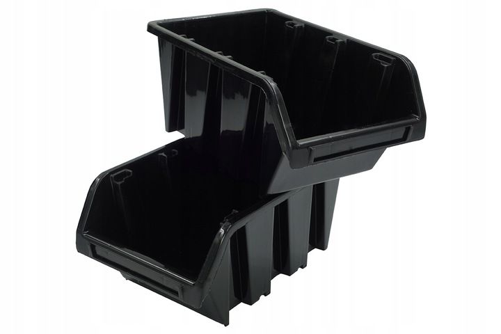 Kuwety Pojemniki Magazynowe Garażowe Warsztatowe 155x100x70 Mm Czarne