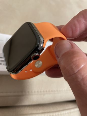 Apple Watch series 6 Lte Aço Inoxidável, vidro de Safira (NOVO)