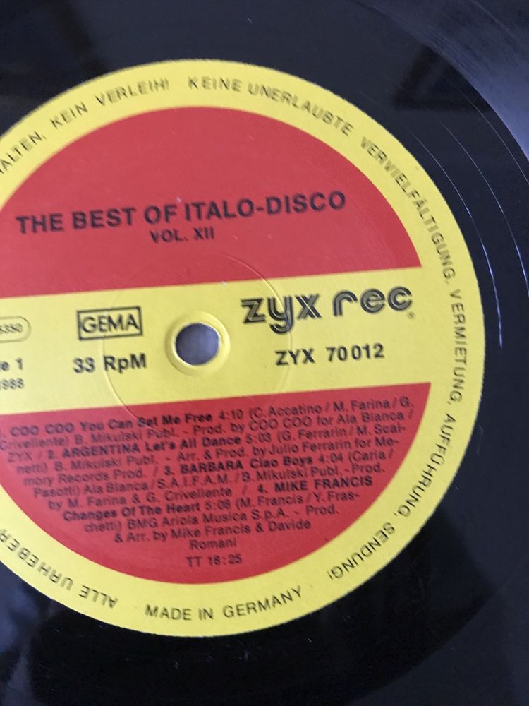 Winyl: The Best Of Italo-Disco vol.12 (2 Lp) , Savage,Atrium,K.B. Caps