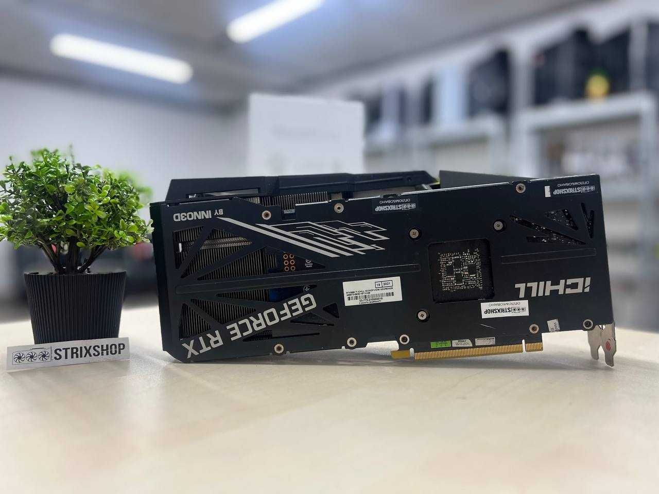 Гарантія 3 місяці! INNO3D GEFORCE RTX 3060 TI ICHILL X3 RED LHR Б/В U1