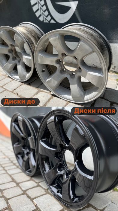 Реставрація дисків (порошкове фарбування)