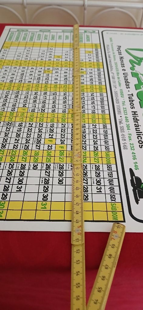 Calendário de secretária de 2008