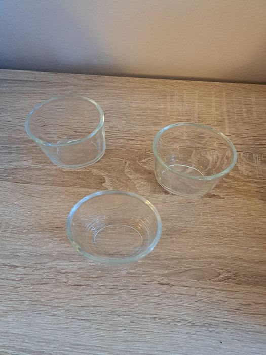 3 pojemniki szklane