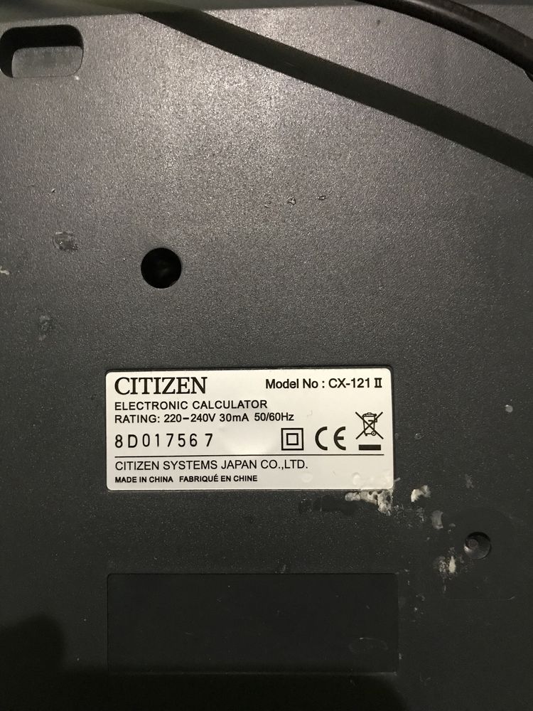 Калькулятор печатающий CITIZEN CX-121