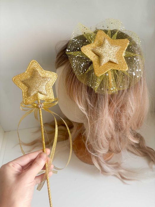 Набір для зірочки. костюм зірка. обруч і паличка зірочка.