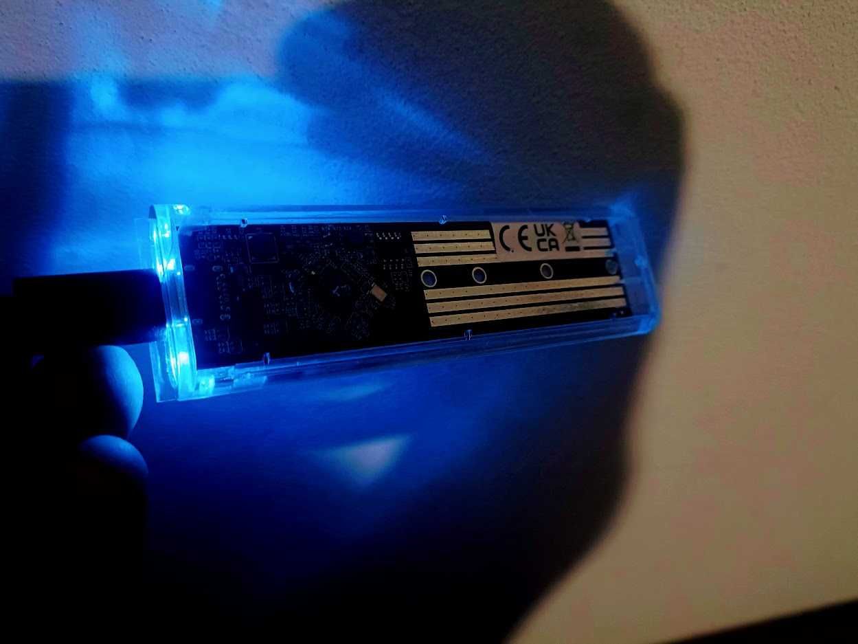 M.2 SATA SSD 512GB диск + Зовнішня кишеня M2 з Type-C 3.1 + USB
