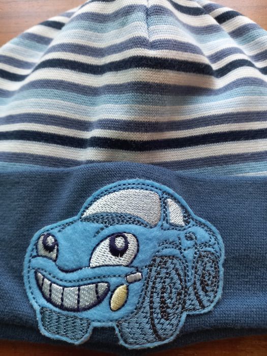 Czapka bawełniana chłopięca na jesień/ wiosnę