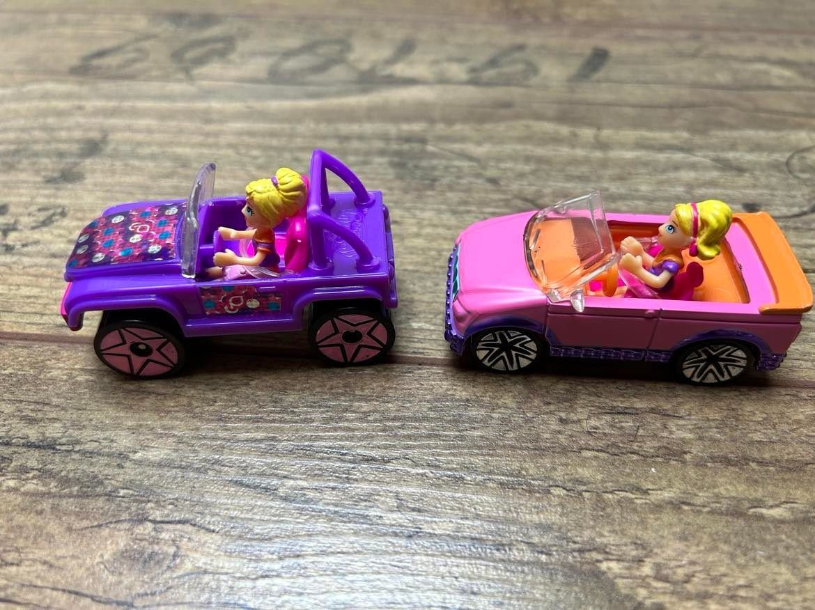 Laleczki Polly pockets z samochodami