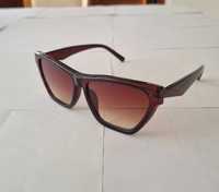 Designerskie okulary przeciwsłoneczne Cateye gradientowe UV400