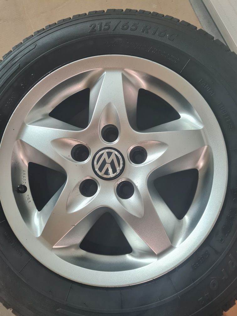 Aluminiowe felgi 16 + nowe opony letnie   t5 caravelle, multivan