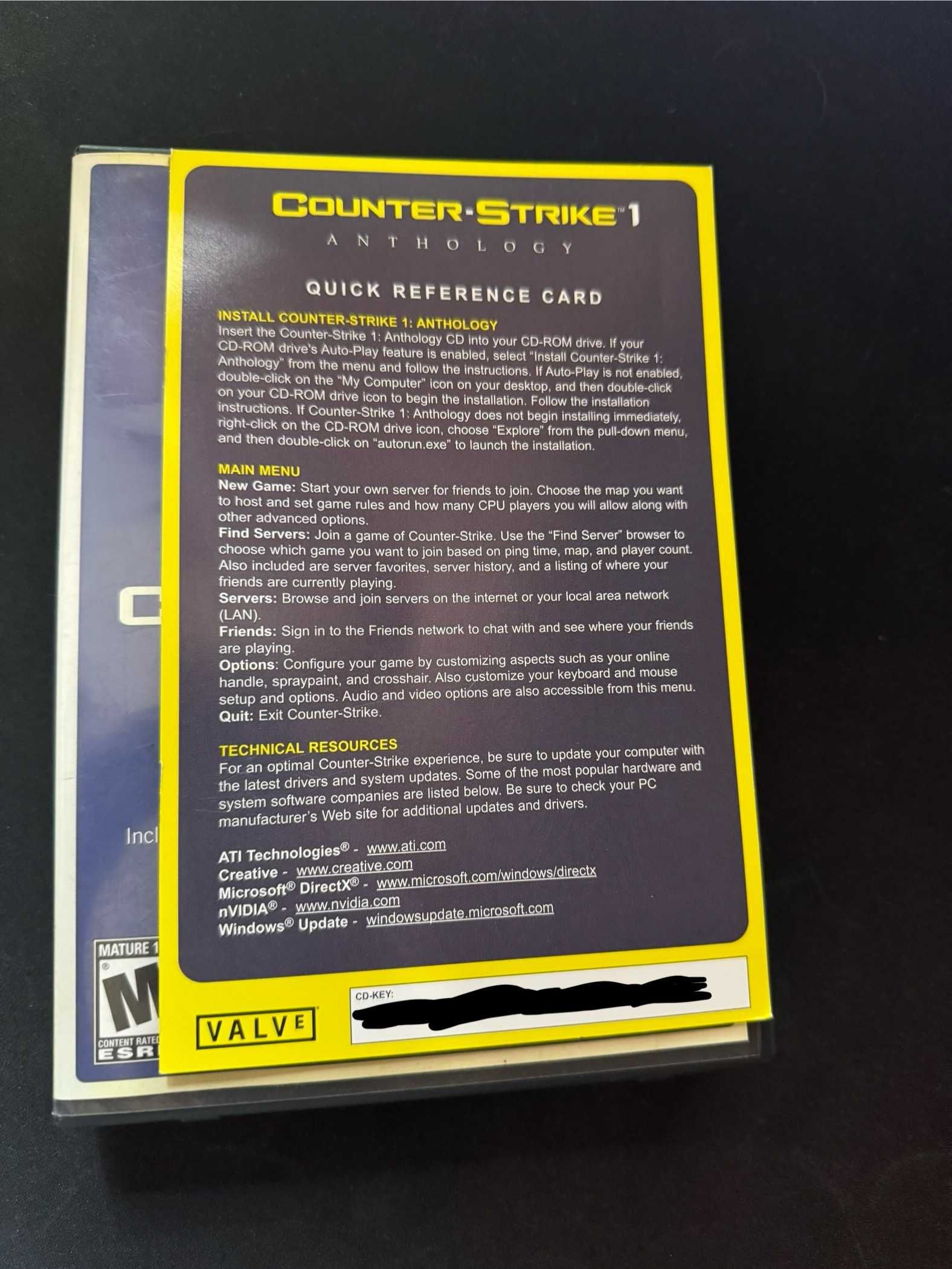 Gra Counter-Strike 1 Anthology Dwie Płyty