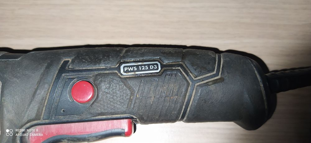 Uszkodzona szlifierka Parkside z przeznaczeniem na części  PWS 125 D3