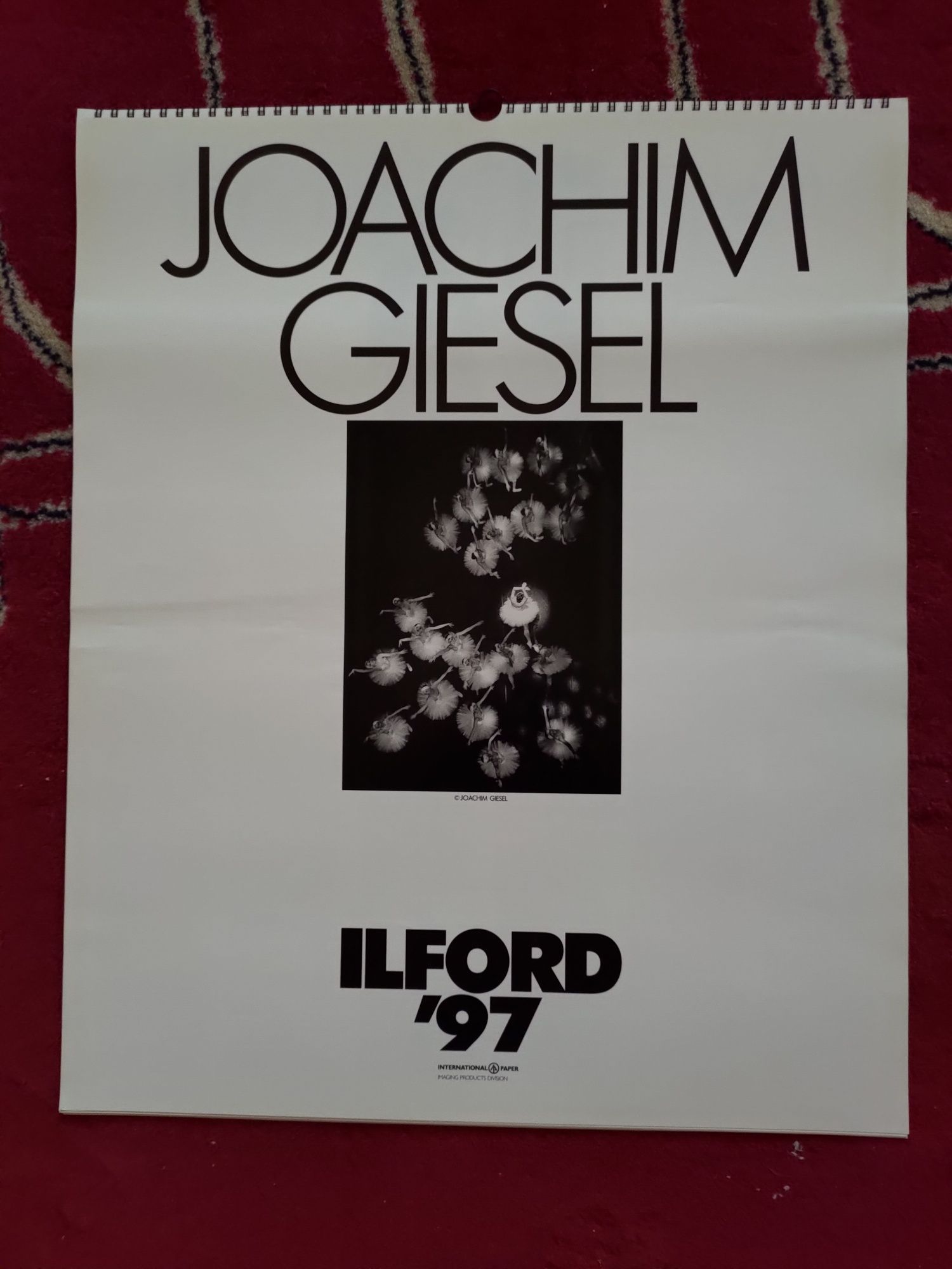 Calendário de parede Ilford 1997