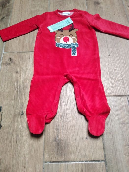 Zimowy pajacyk niemowlęcy chłopięcy