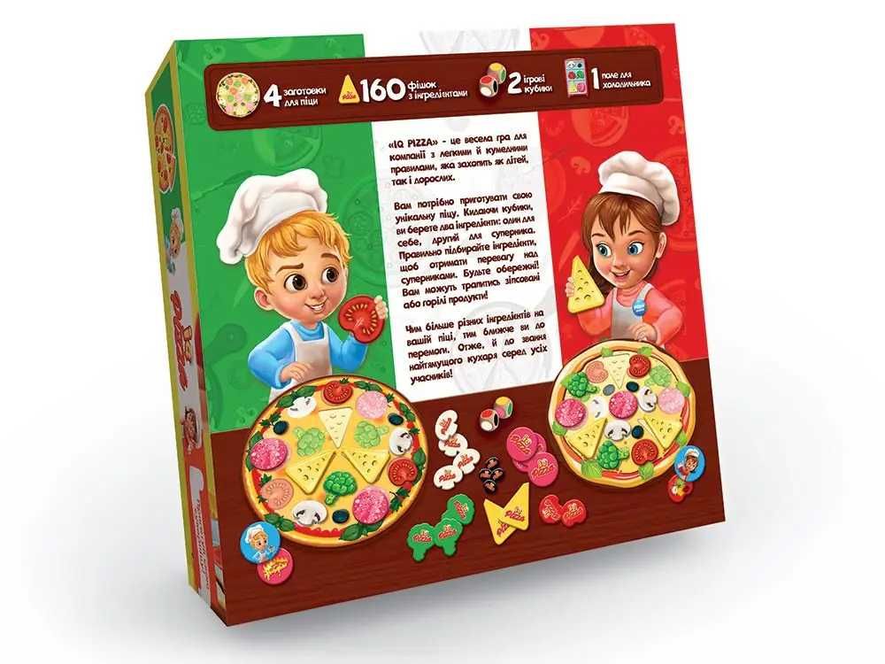 Игра настольная Danko Toys "IQ Pizza" Піцца (Укр) (G-IP-01U)