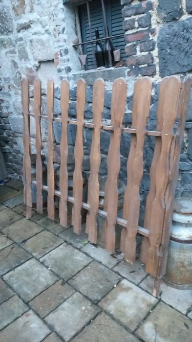 Płotki drewniane ozdobne dwustronne 2 sztuki