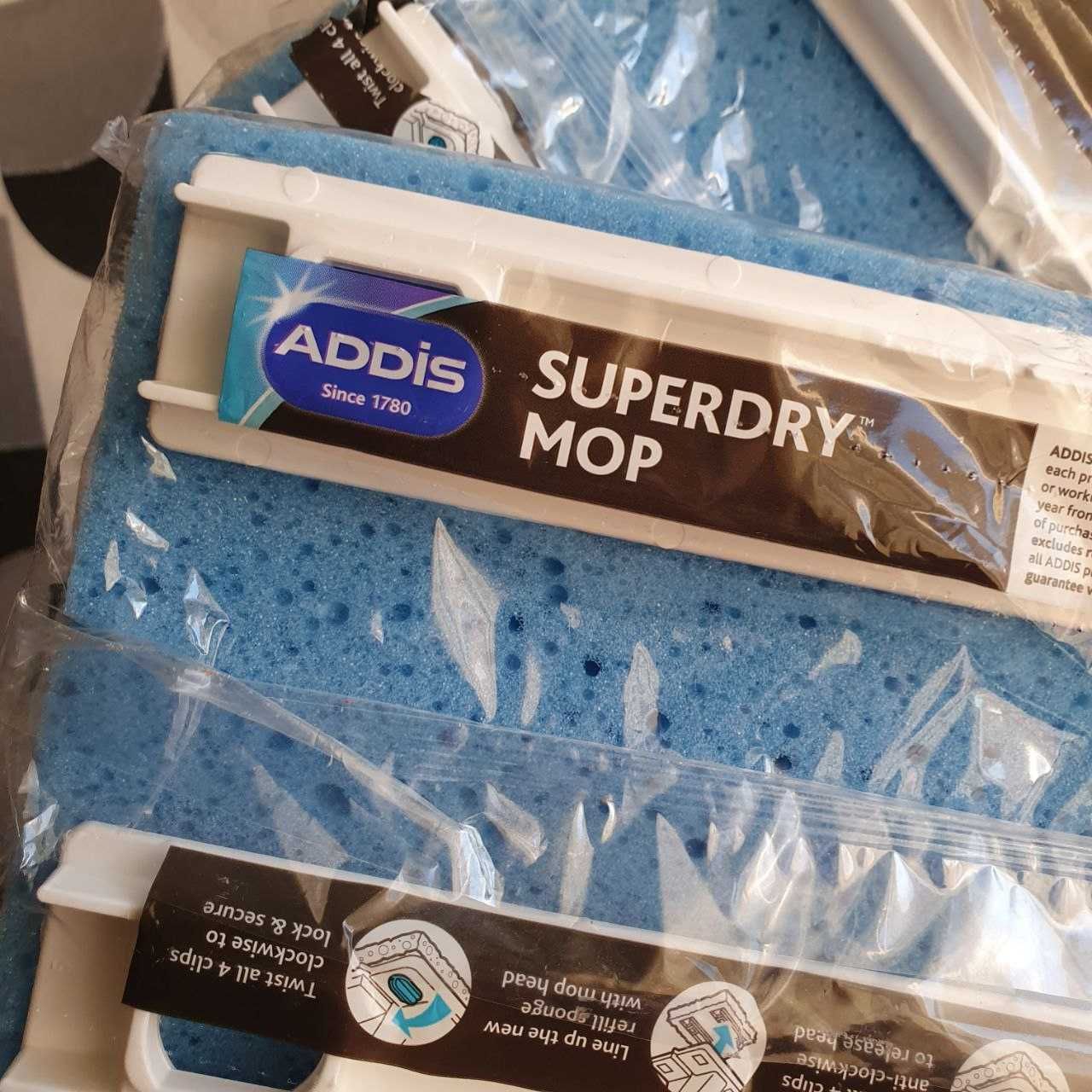 Addis Superdry mop Антибактериальная плоская чистящая губка для швабры
