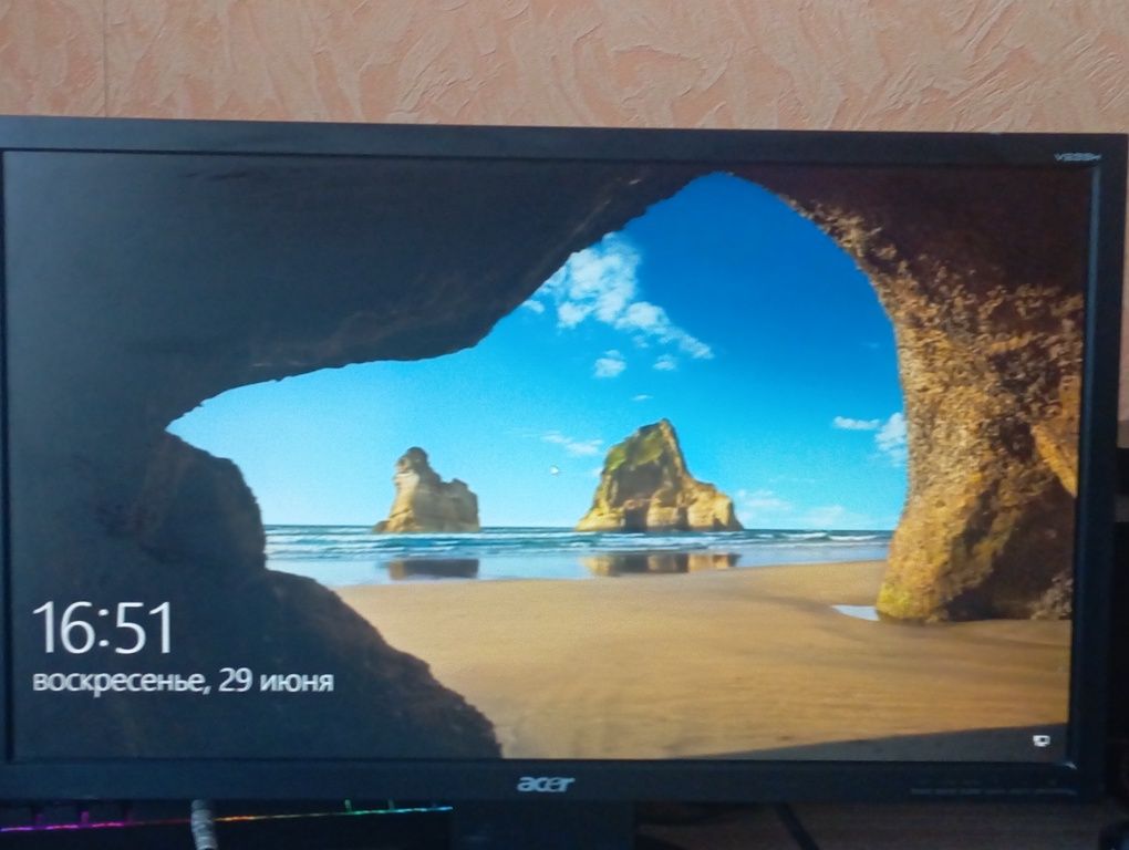 Мионитор ,ips  матрица 60 гц acer 1280x720