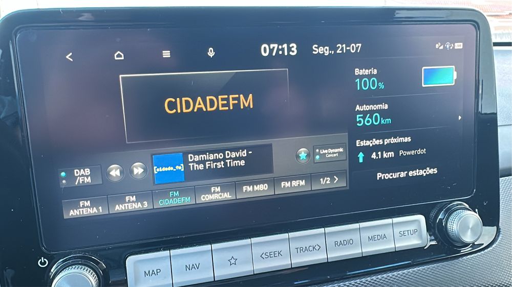 Hyundai Kauai 100% eletrico bateria 64 kw com 57000 kms