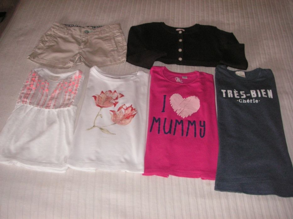 Chicco T Shirt, Gocco Bolero e da Zara, Calção,Túnica,T Shirt e Sweat
