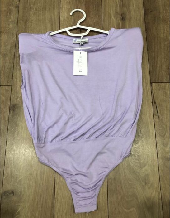 Боди с подплечниками in the style, размер xs