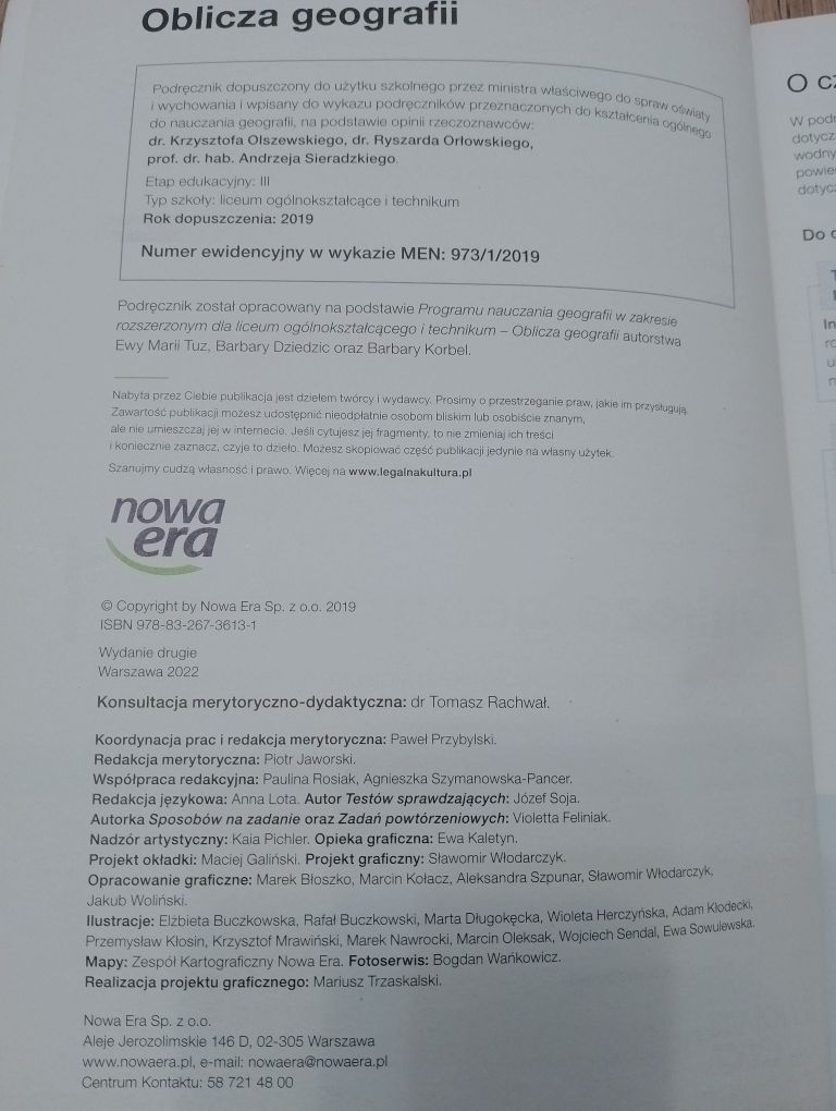 Oblicza Geografii 1 zakres rozszerzony