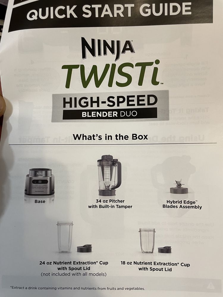 Блендер Ninja Twisti 120v 1100-1600W (tefal, phillips, bosch)