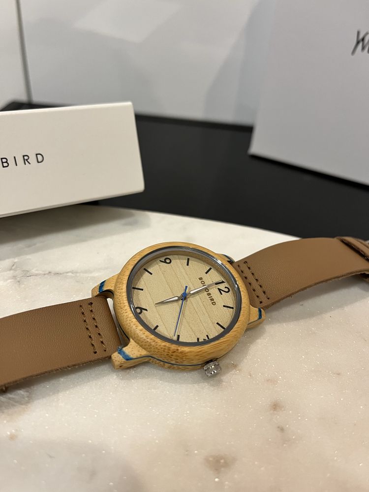 Drewniany zeagrek vintage wood watch elegancki