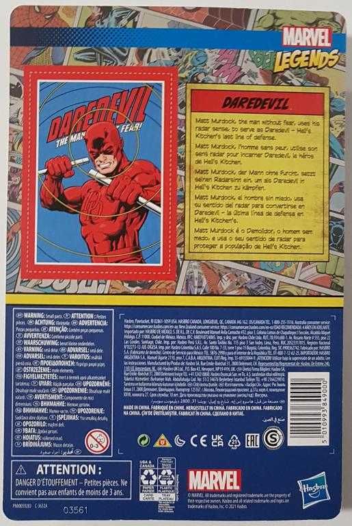 Daredevil / The Man Without Fear! / 2021 Kenner, Marvel