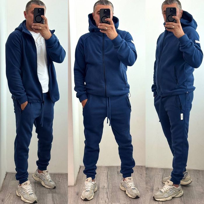 Теплий чоловічий спортивний костюм з флісу .44-46,48-52,54-56