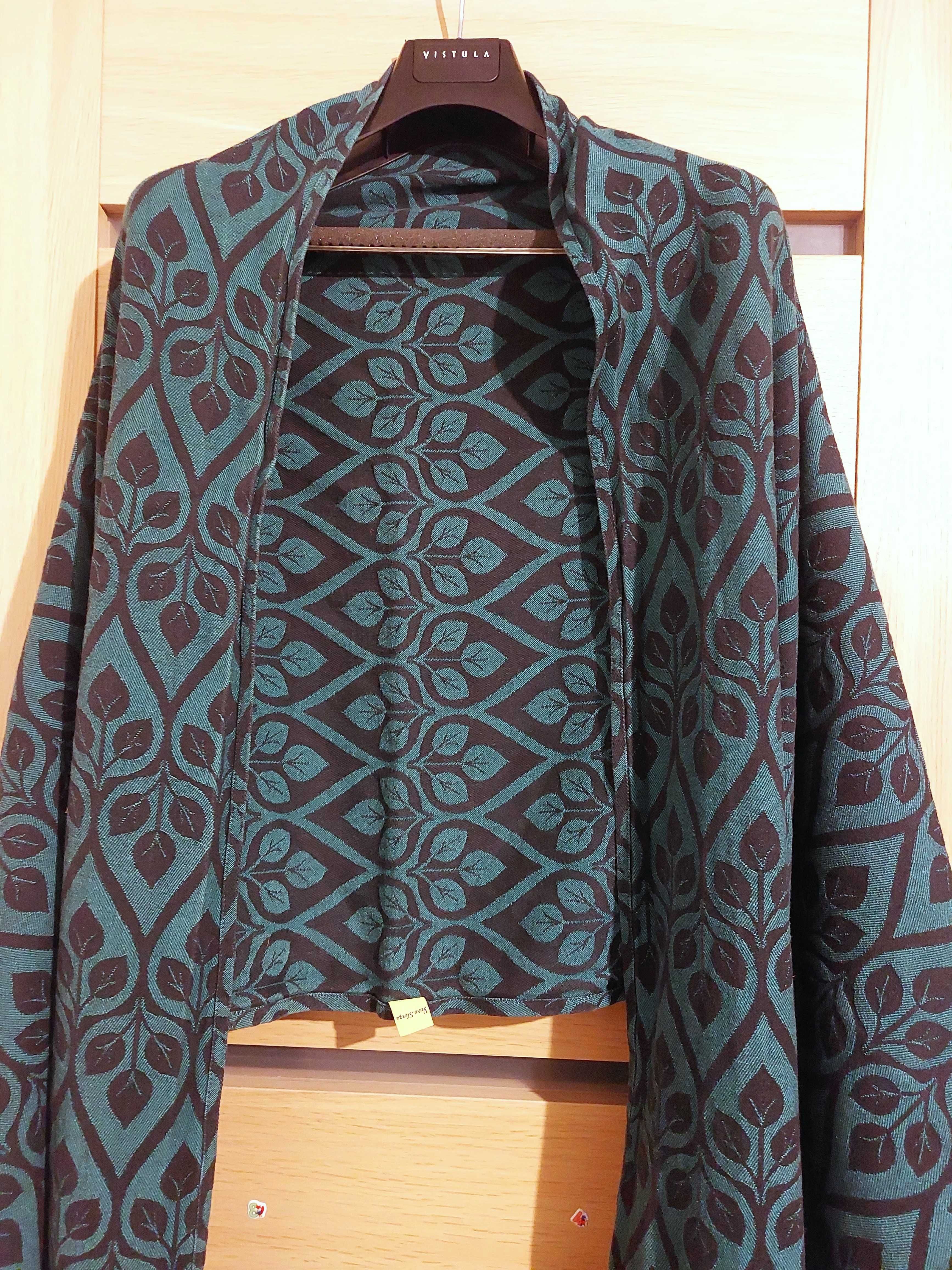 Chusta tkana żakardowa Yaro Slings La Vita Emerald-Black 4,2 rozmiar 5