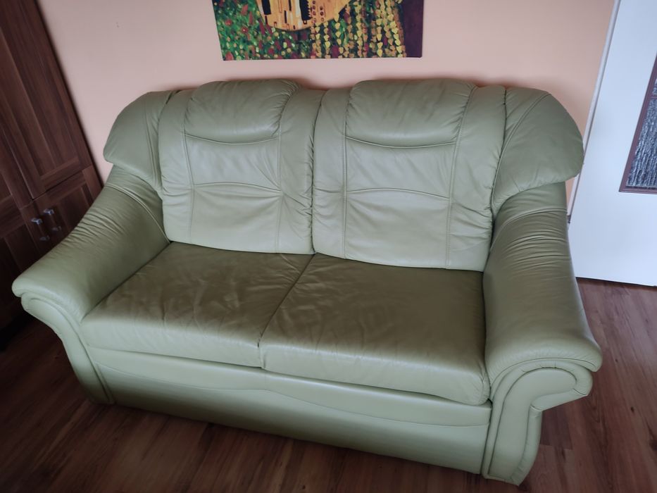 Komplet wypoczynkowy 3+2+1 skóra