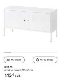 Móvel TV/Armário Branco PS Ikea