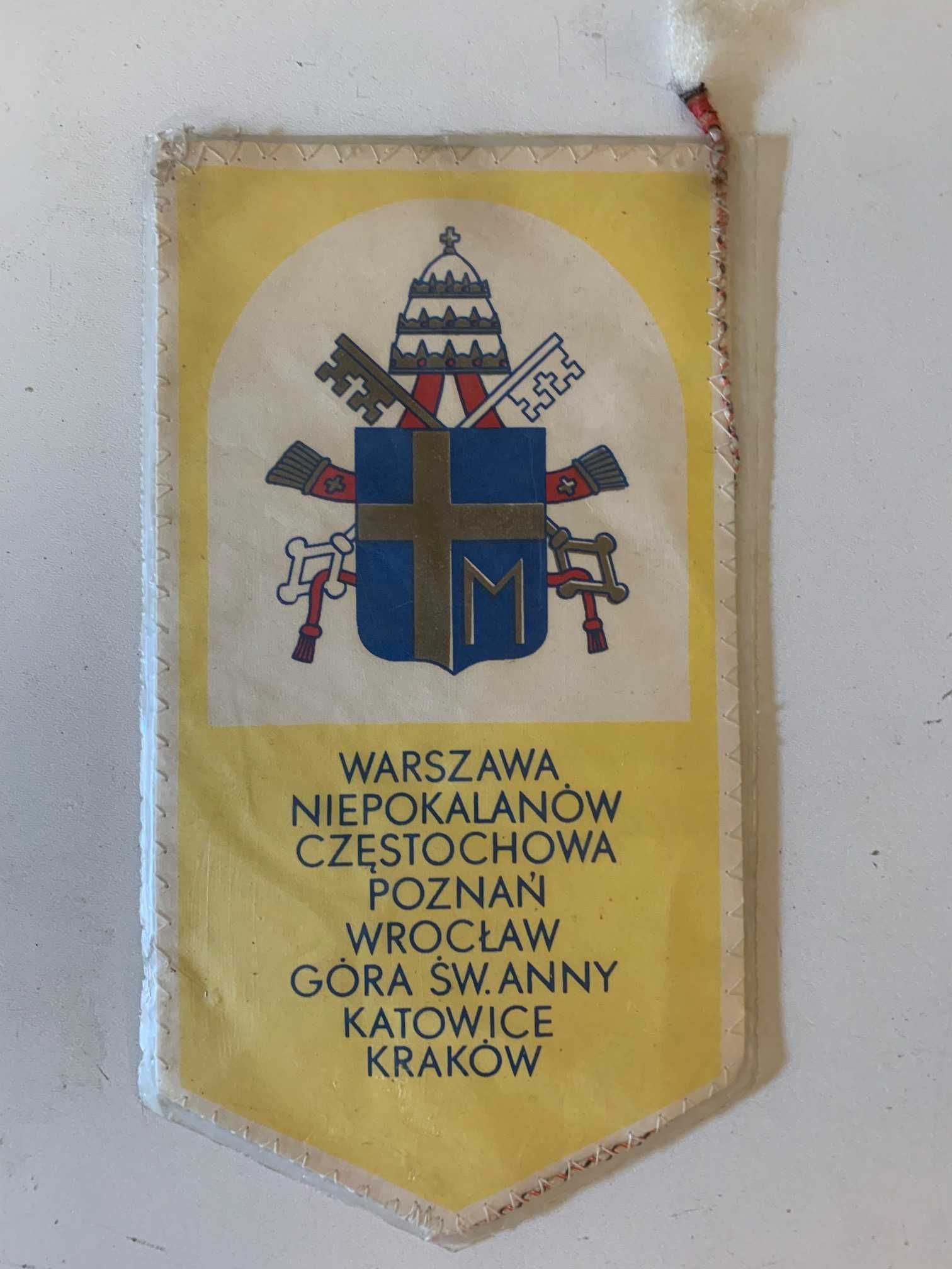 Proporczyk Jan Pawel II w Ojczyznie 1983 PRL