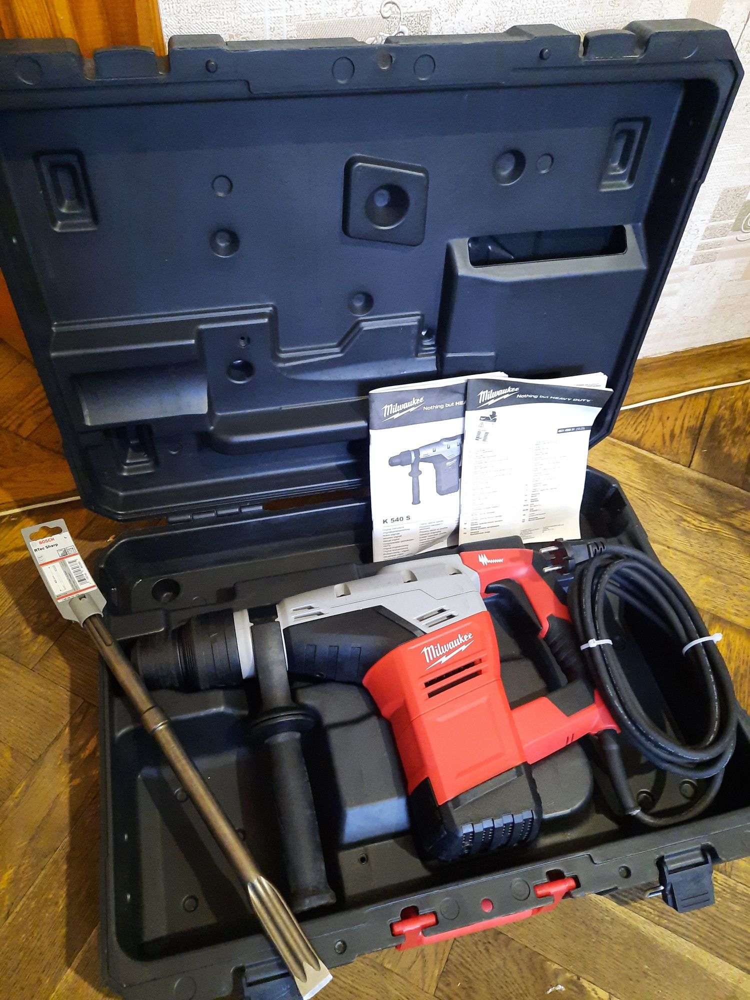 Оригінал(2024рік)!!Перфоратор SDS-MAX Milwaukee K 540 S,1100Вт,7.5Дж