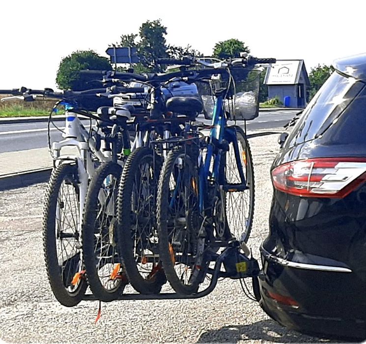 Wypożyczalnia bagażnik rowerowy na hak platforma rowerowa box dachowy