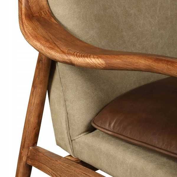 Fotel vintage Salisbury skóra skórzane siedzisko