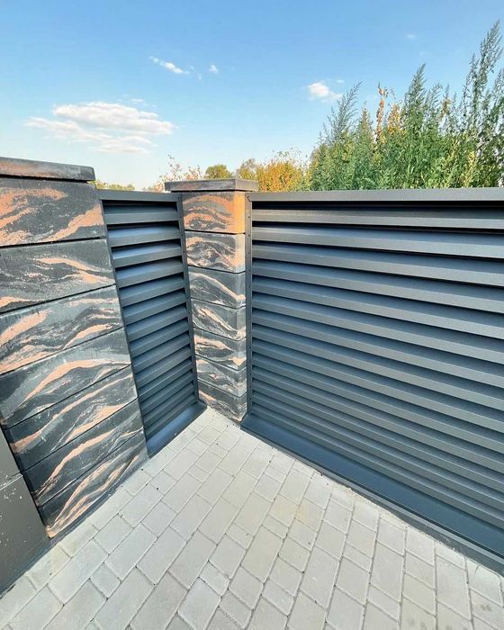 Блоки для паркану. Блоки будівельні. Модульні блоки.