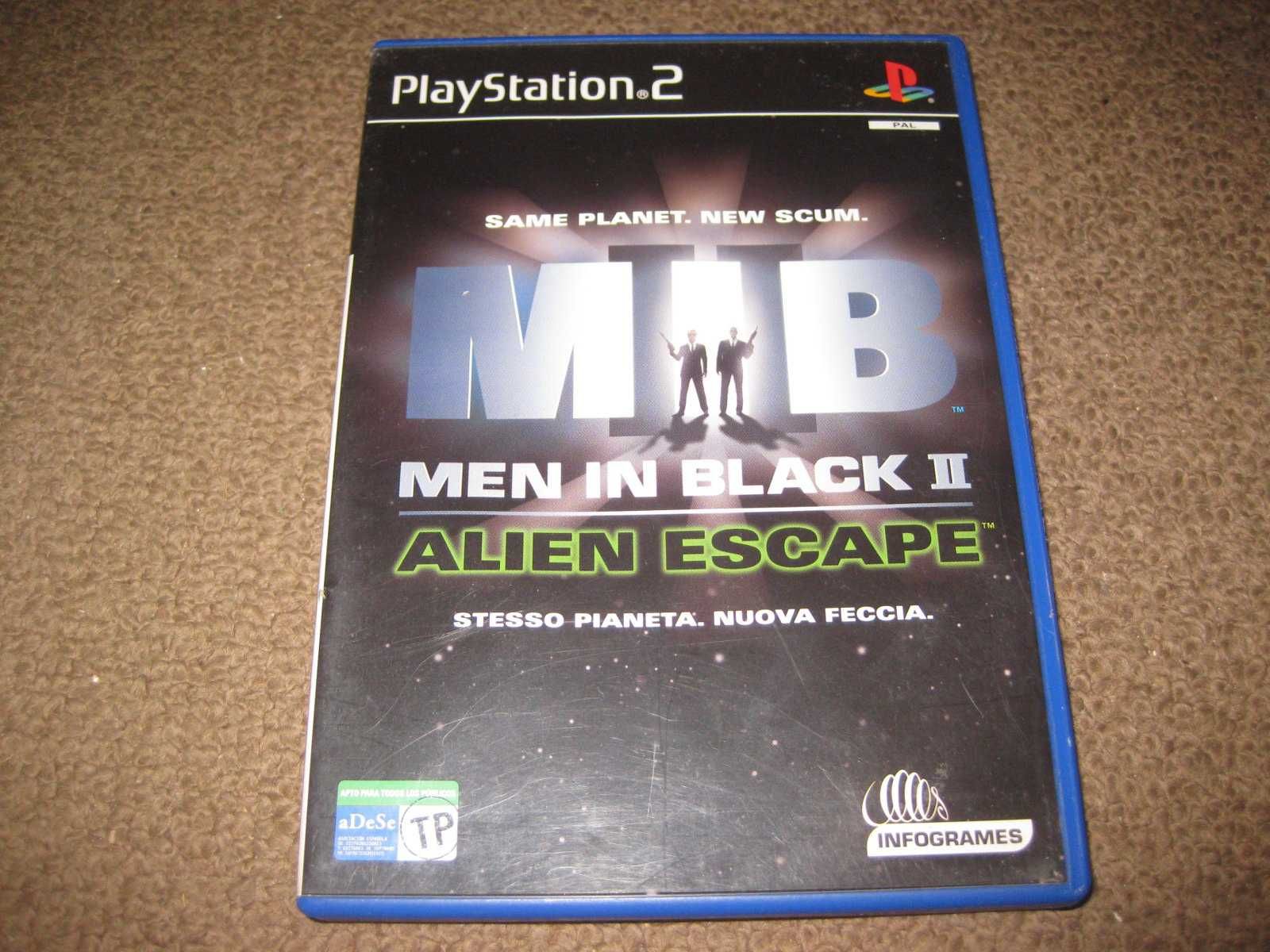 Jogo "Men In Black II: Alien Escape" para PS2/Completo!